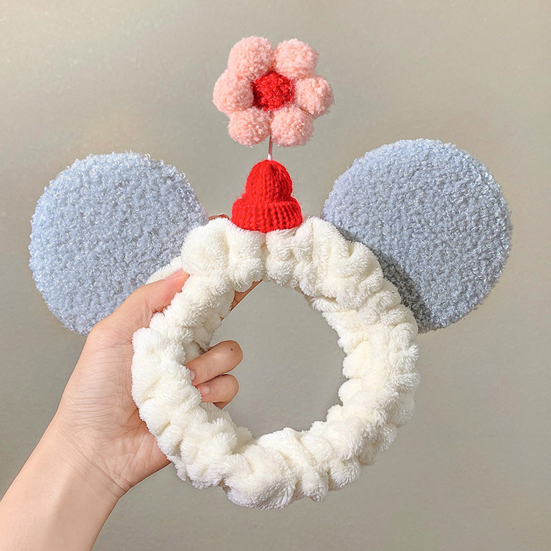 Cute female face wash hair band