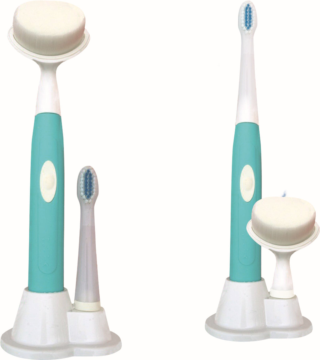 Dry battery face wash sonic electric toothbrush