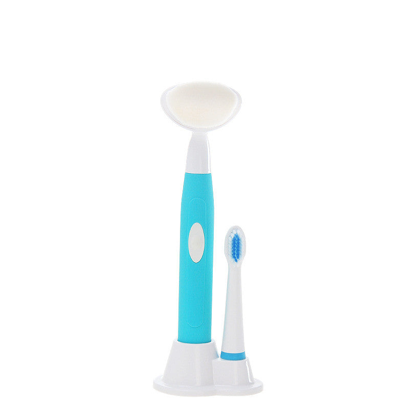 Dry battery face wash sonic electric toothbrush