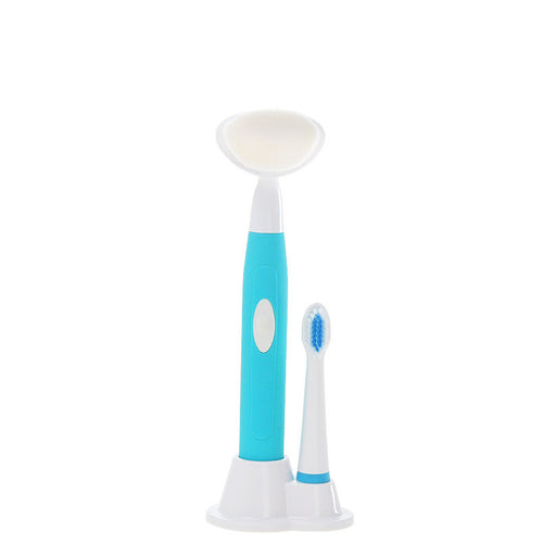 Dry battery face wash sonic electric toothbrush