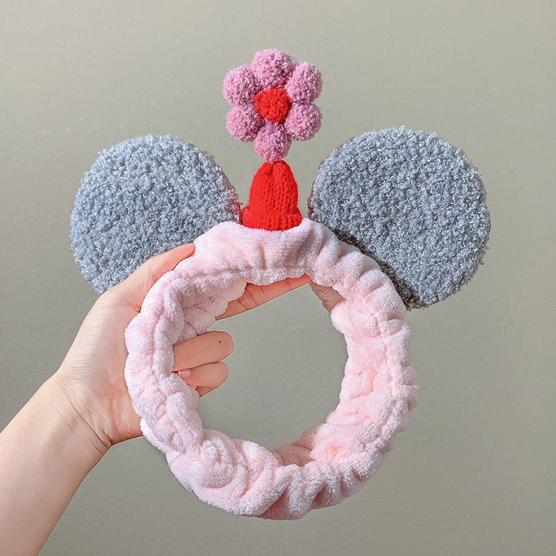 Cute female face wash hair band