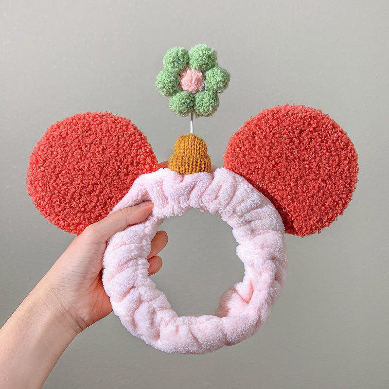 Cute female face wash hair band