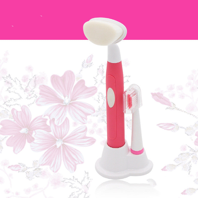 Dry battery face wash sonic electric toothbrush