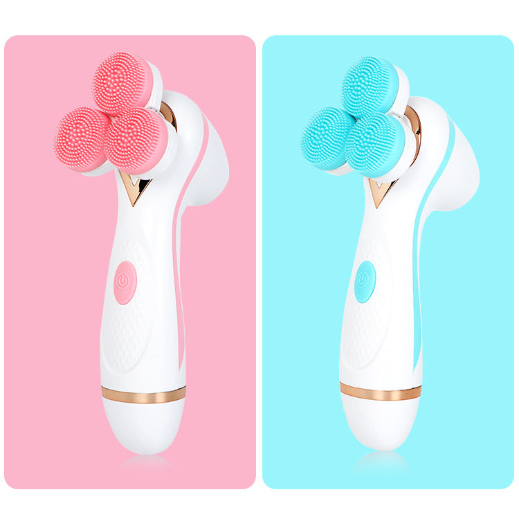 Rechargeable silicone face wash
