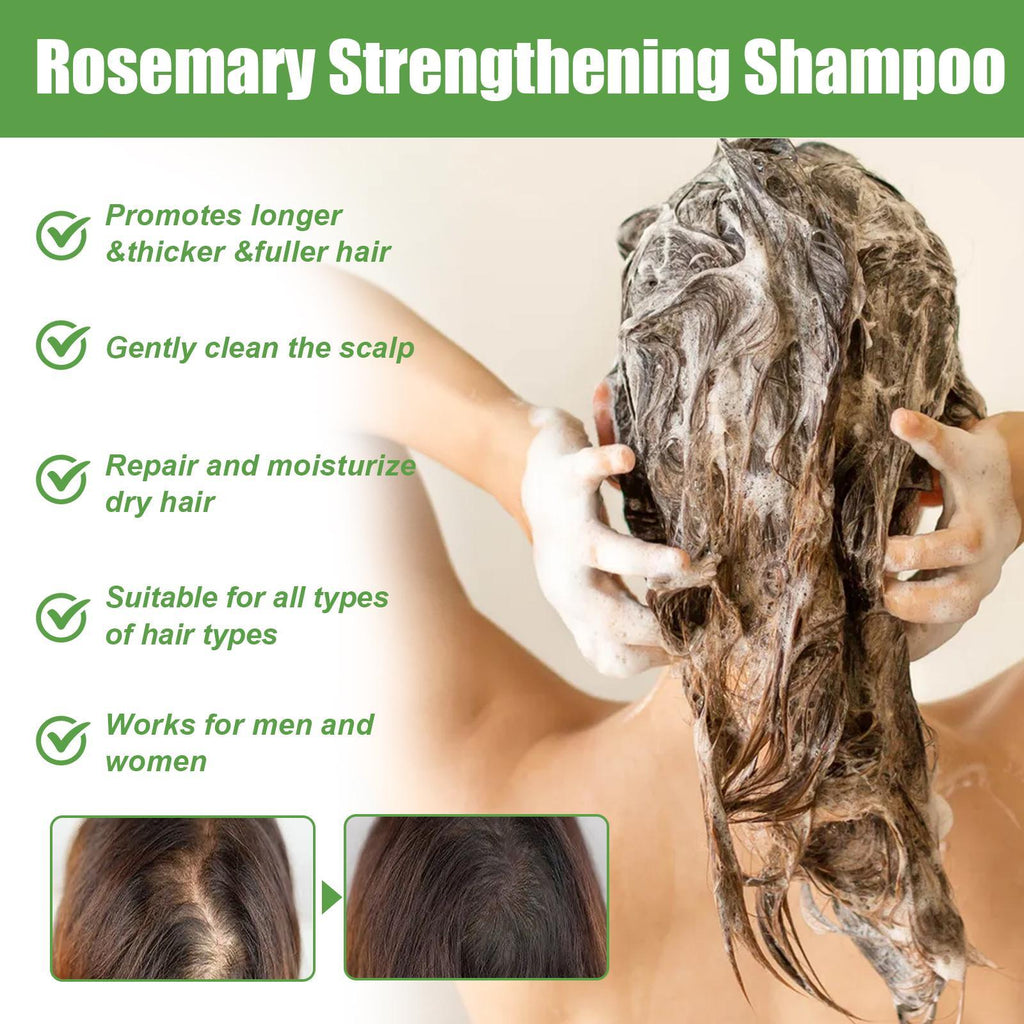 Iluxuan Rosemary Shampoo Deeply Cleanses The Scalp, Moisturizes, Smooths, And Thickens Hair.