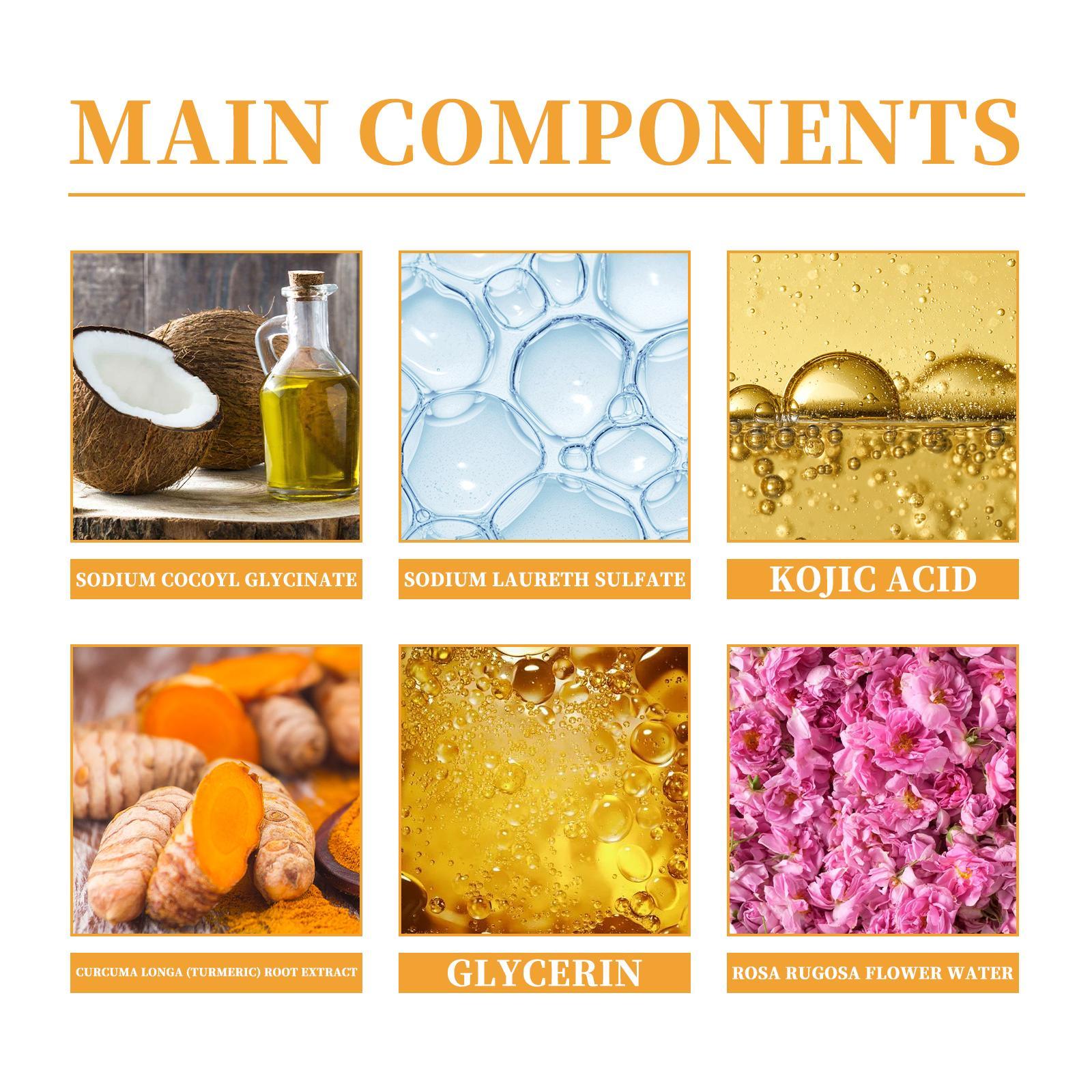 Hoijji Brightening Facial Cleanser, Deep Cleansing Facial Skin, Fades Acne Marks, Moisturizes And Whitens