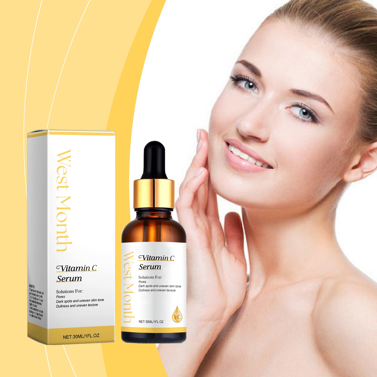 West&Month Vitamin C Essence, Moisturizing And Tender Skin Essence