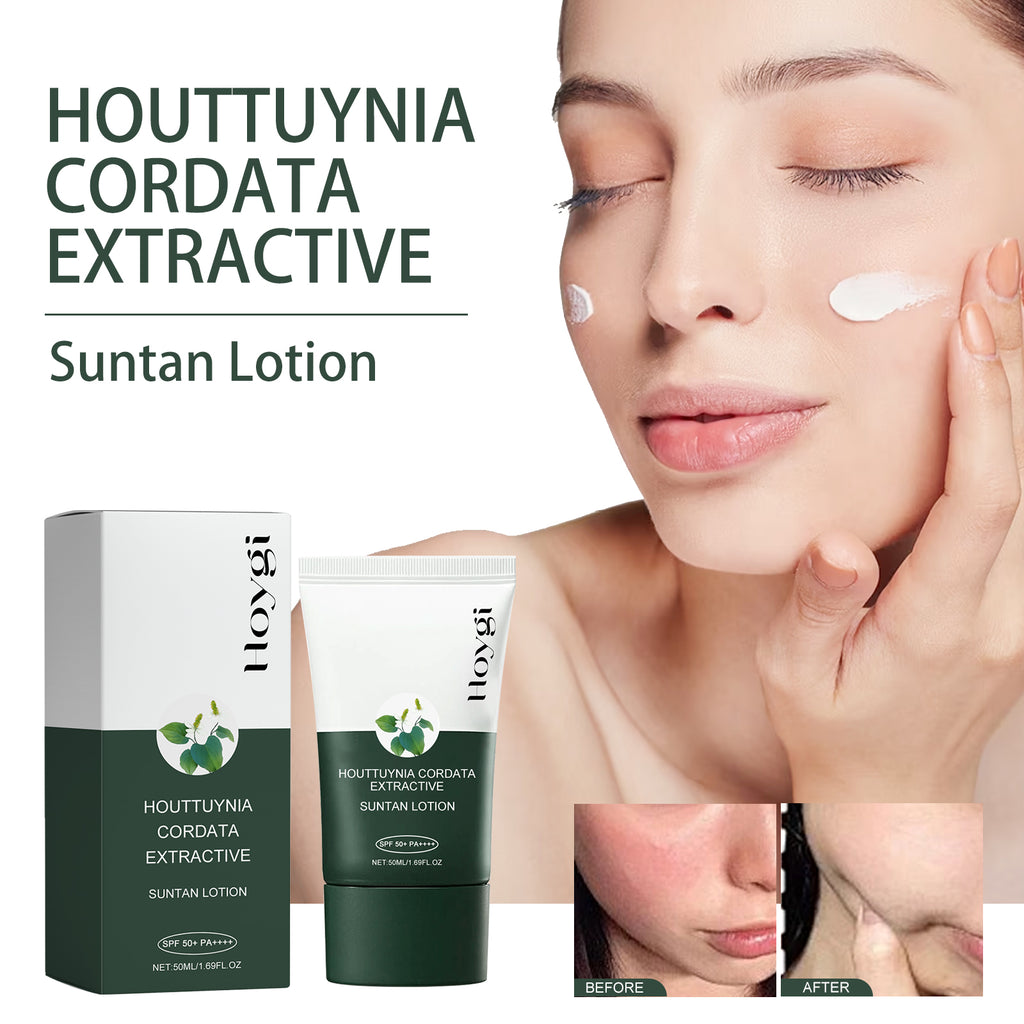 Hoygi Houttuynia Cordata Extractive, Summer Anti-UV Brightening Skin Anti-Dryness Refreshing Breathable Moisturizer